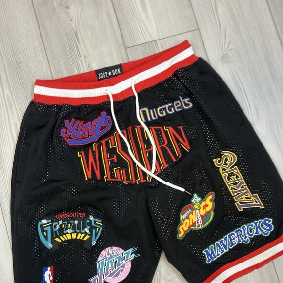 Just Don NBA Western Conference All Star Shorts Mens XL Made In USA - Picture 2 of 9